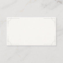 Minimalist Geometric Blank Wedding Enclosure Card 