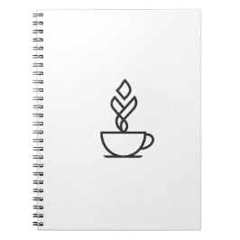 Minimalist Geometric Coffee Notebook Notizblock