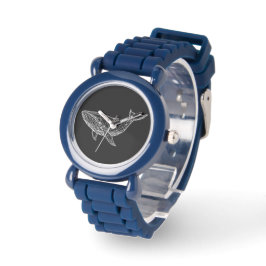Minimalist Geometric Whale eWatch Watch Armbanduhr