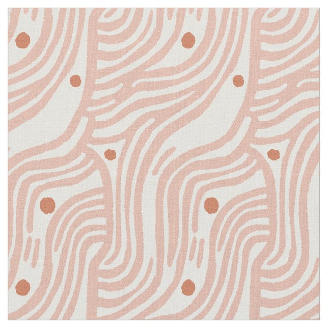 Minimalist gewelltes Linienpunktmuster  Stoff (Nahaufnahme)