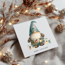 Minimalist Gnom Frohe Weihnachten