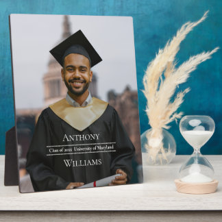 Minimalist Graduation Keepsake Photo Fotoplatte