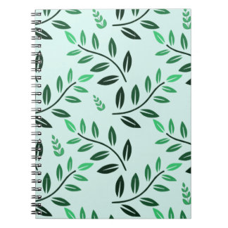Minimalist Green Foliage Journal Botanical Nature Notizblock