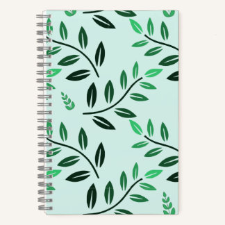 Minimalist Green Foliage Journal Botanical Nature Notizbuch
