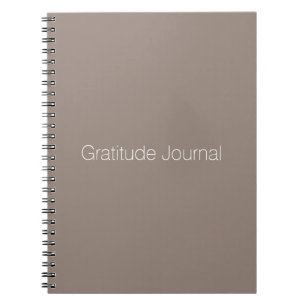 Minimalist greige beige custom gratitude journal notizblock