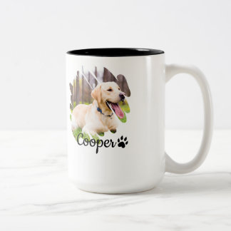 Minimalist Grunge Coffee Mug – Modern Cool Design Zweifarbige Tasse