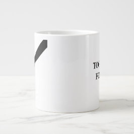 Minimalist Hands Touching Line Art Emotional Jumbo-Tasse