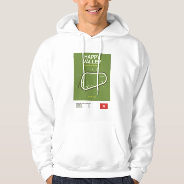 Minimalist Happy Valley Horse Racing Course Hoodie (Vorderseite)
