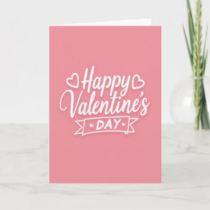 Minimalist Heart Valentinskarte Karte