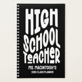 Minimalist High School Teacher Class Planner Planer
