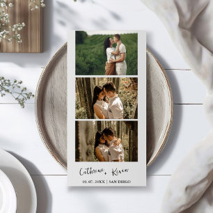 Minimalist Hochzeits-Fotobooth-Overlay Danke  Save The Date