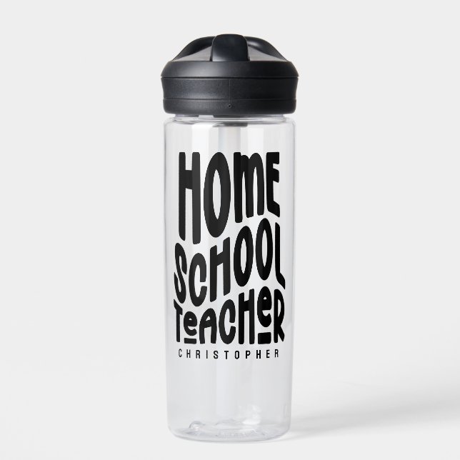 Minimalist Homeschool Teacher Trinkflasche (Vorderseite)