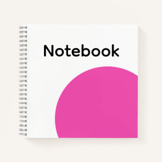 Minimalist Hot Pink Notebook Notizbuch