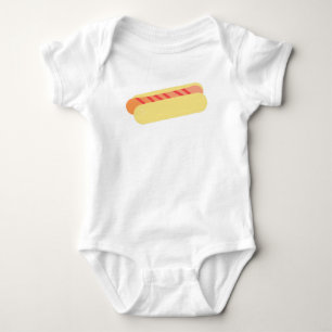 Minimalist Hotdog Foodie Hungrig Baby Strampler