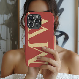 Minimalist Initial Phone Case Custom Gift for Her iPhone 15 Pro Hülle