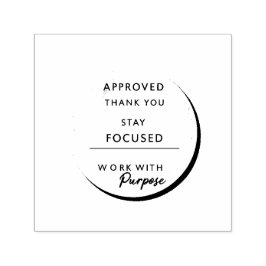 Minimalist Inspirational Stamp | Modern Office & H Permastempel