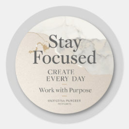 Minimalist Inspirational Sticker | Modern Office A