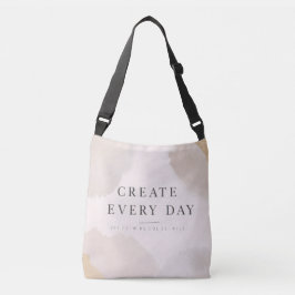 Minimalist Inspirational Tote Bag | Modern Neutral Tragetaschen Mit Langen Trägern