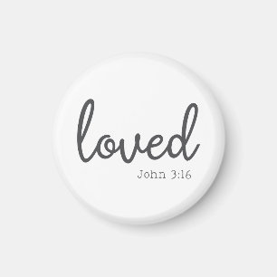 Minimalist John 3:16 Liebe Magnet