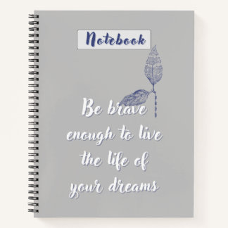 Minimalist Journal Pages with Motivational Notizbuch