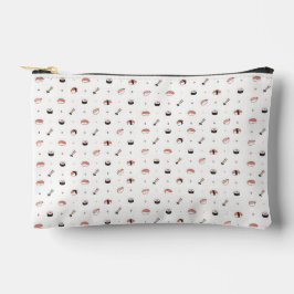 Minimalist Kawaii Sushi Pattern Cute Japanese Food Zubehörtasche