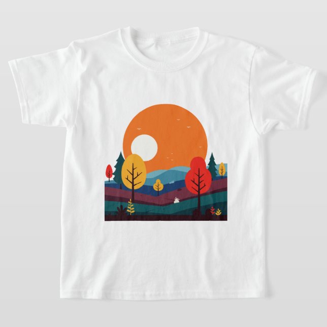 Minimalist landscape T-Shirt (Ablage )