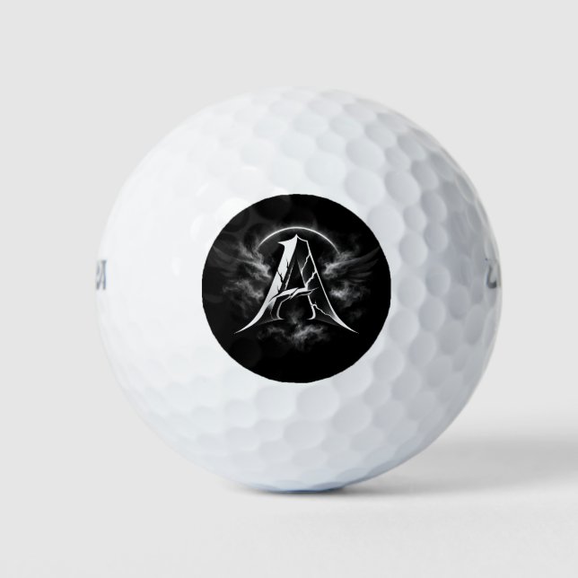 Minimalist Letter A Monogram Golf Ball Design (Vorderseite)