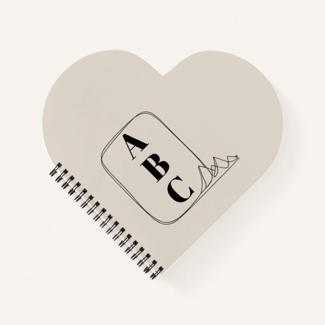 Minimalist Line Art Frame  Notizbuch (Vorderseite)