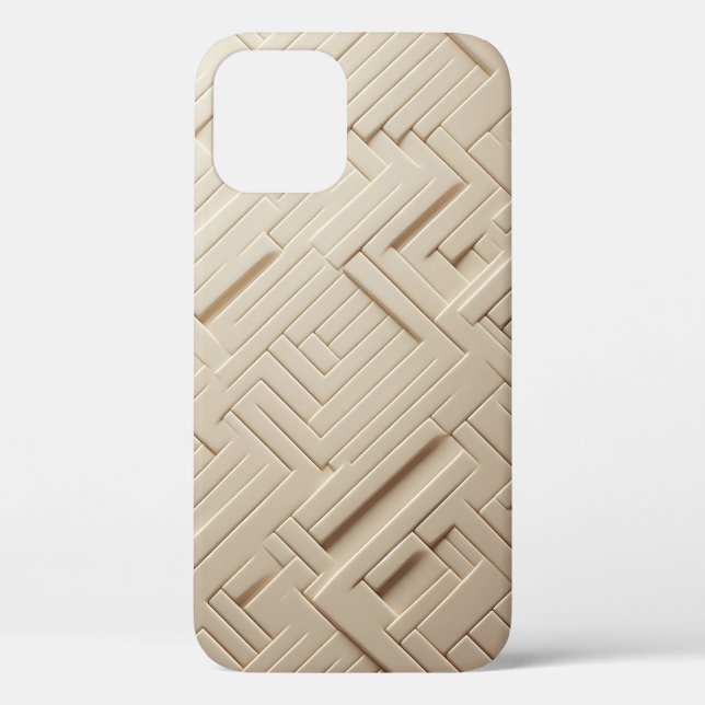 Minimalist Liquid Wave Abstract Phone Case  (Rückseite)