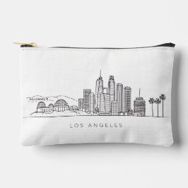 Minimalist Los Angeles Skyline Illustration Zubehörtasche