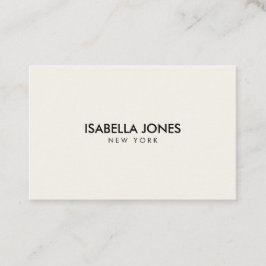 Minimalist Luxury Boutique Ivory Visitenkarte