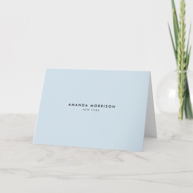 Minimalist Luxus Blau Blanko (Vorderseite)