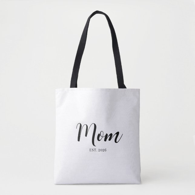 Minimalist Mama Meilenstein Fettschriftdesign (Vorderseite)