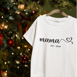 Minimalist Mama Swash Herz-Schriftart Tri-Blend Shirt