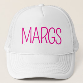 Minimalist "MARGS" Bachelorette Party Hat Truckerkappe