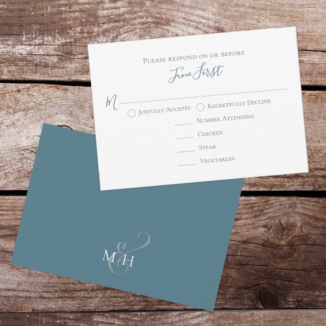 Minimalist Meal Choice Modern Template RSVP Karte (Von Creator hochgeladen)