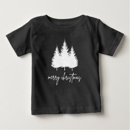 Minimalist Modern Christmas Baby T-shirt