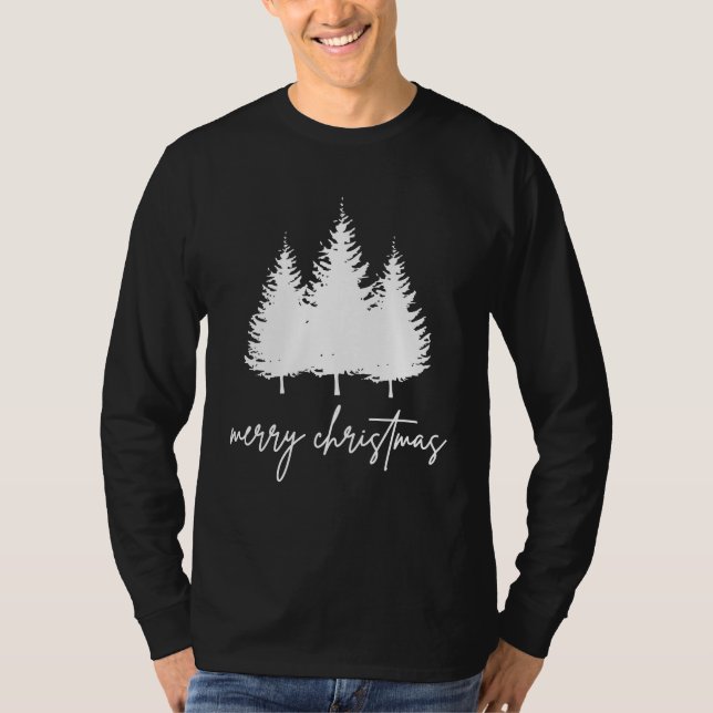 Minimalist Modern Christmas T-Shirt (Vorderseite)