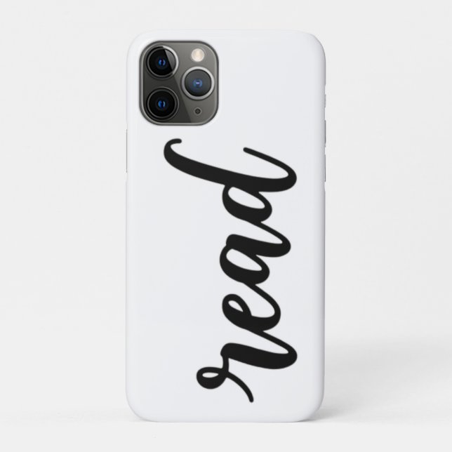 Minimalist Modern Cursive "read" Calligraphy Case-Mate iPhone Hülle (Rückseite)