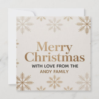 Minimalist Modern Merry Christmas Card Karte