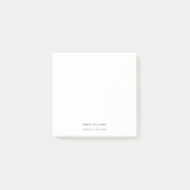 Minimalist Modern Professional Post-it Klebezettel (Vorderseite)