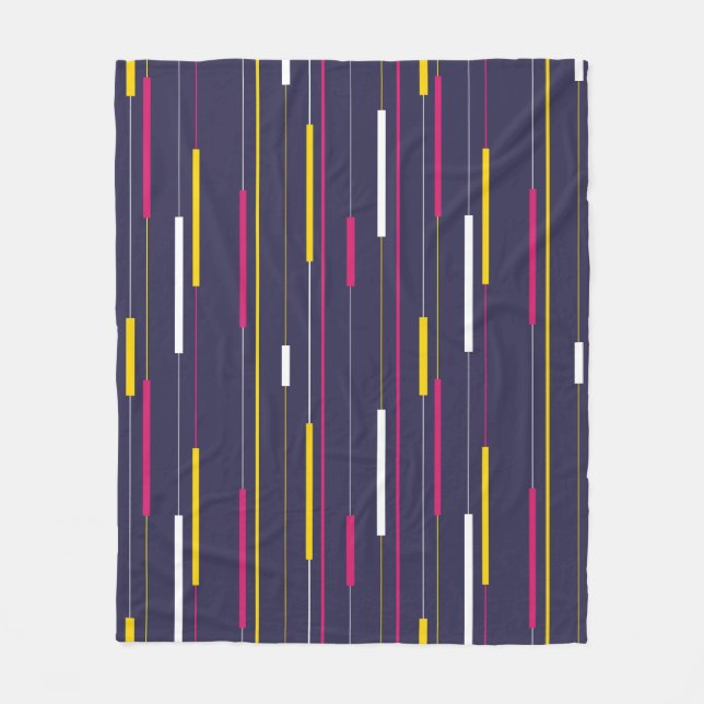 Minimalist Modern Stripes Fleecedecke (Vorderseite)