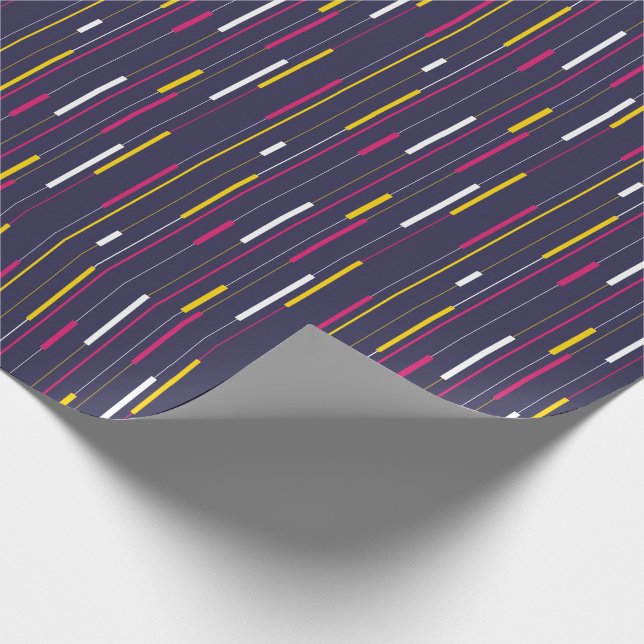 Minimalist Modern Stripes Geschenkpapier (Ecke)