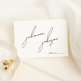 Minimalist Modern & Whimsical Script Tischnummer