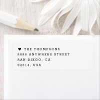 Minimalist Moderne Herz Familienname Anpassbar