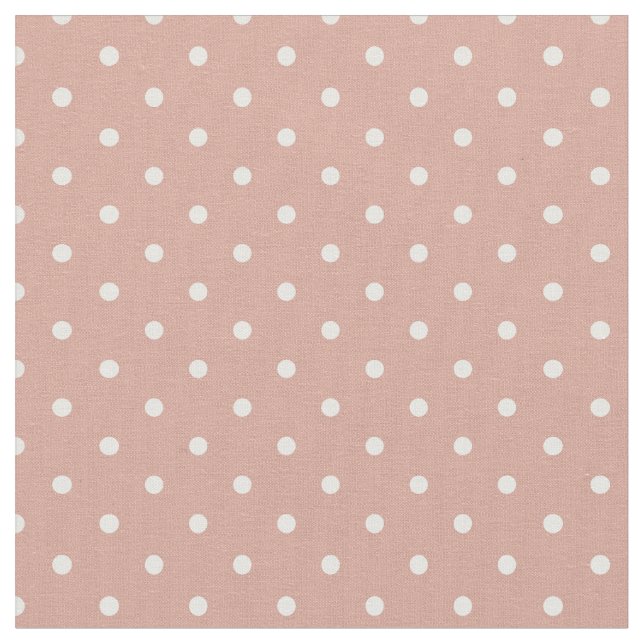 Minimalist moderner Tupfen-Mädchen-Pink-Rose Stoff (Nahaufnahme)