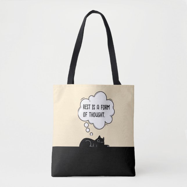 Minimalist Motivational Cat Quote Humor Gift (Vorderseite)