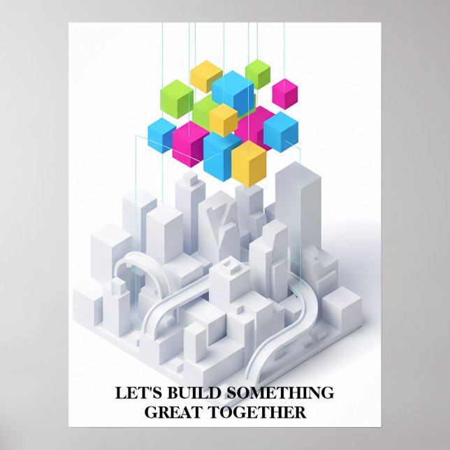 Minimalist Motivational Wall Art Print Poster (Vorne)