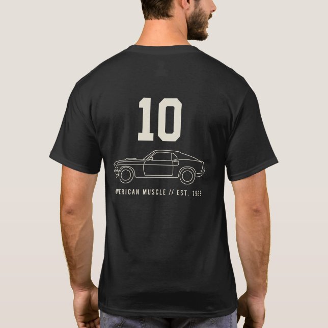 Minimalist Muscle Nr. 10 Blockcore T-Shirt (Rückseite)