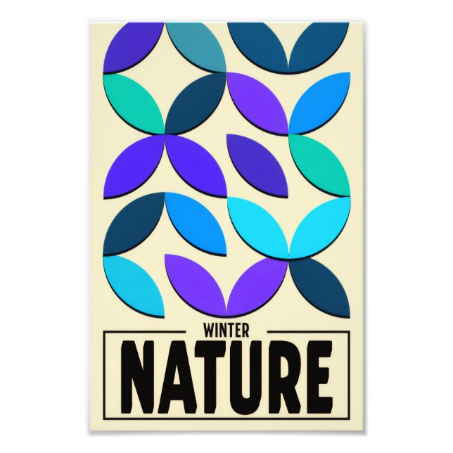 Minimalist Nature Poster – Winter Botanic Wall Art (Vorne)